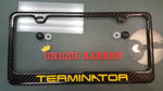FORD MUSTANG TERMINATOR CARBON FIBER PLATE FRAME -YELLOW