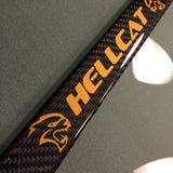 Hellcat carbon fiber plate frame GOLD LOGO