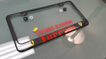 Ferrari carbon fiber plate frame RED LOGO