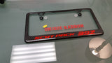 Scat Pack 392 carbon fiber license plate frame RED LOGO