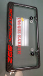 Scat Pack 392 carbon fiber license plate frame RED LOGO